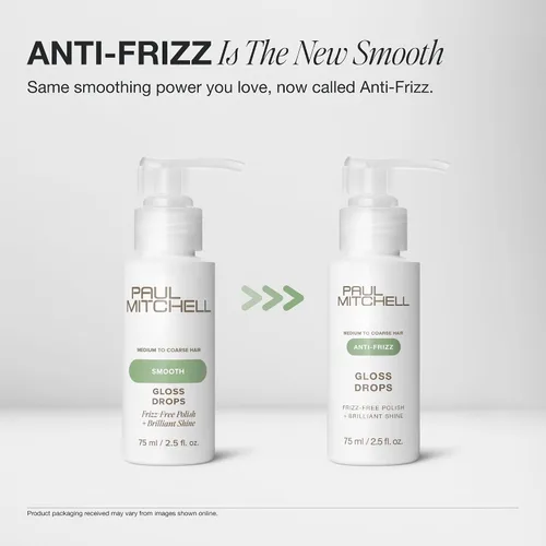 Vista 2 de Paul Mitchell Gloss Drops Shine Serum, Frizz-Free Polish, Brilliant Shine, For Medium To Coarse Hair
