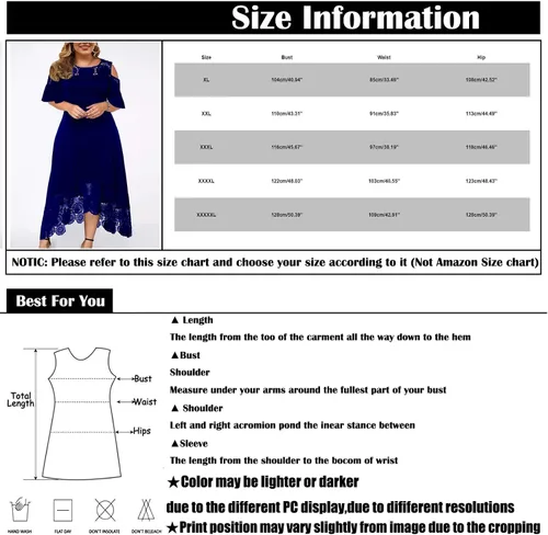 Vista 6 de Vestido largo de verano para mujer, con hombros descubiertos, con costuras de encaje, volantes, manga corta, talla grande, vestido largo