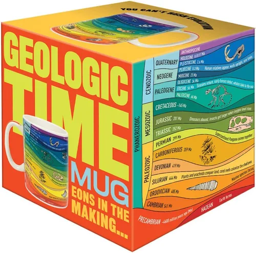 Vista 6 de The Unemployed Philosophers Guild Taza Geológica del Tiempo - Una Referencia Colorida de 26 Eones Geológicos, Épocas, Eras y Eventos Mayores - Viene