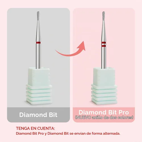 Vista 3 de MelodySusie Broca para uñas de limpieza de cutículas en forma de pera de 1.2mm, 3/32'', Limpiador profesional de carburo diamantado de seguridad