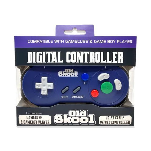 Vista 3 de Old Skool DIGITAL Controller Compatible With Gamecube & Gameboy Player - Purple