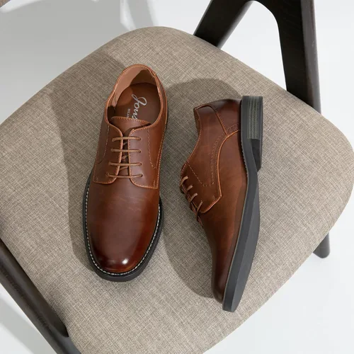 Vista 4 de Jousen Men's Dress Shoes Retro Casual Dress Shoes for Men