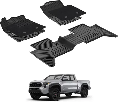 Vista 23 de 3W Alfombrillas para Toyota Sienna 2021-2026 LE/XLE (solo para 8 asientos), revestimiento de suelo TPE para todo tipo de clima, ajuste personalizado