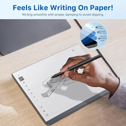 Vista 2 de MoKo Paquete de 2 protectores de pantalla de papel compatibles con Remarkable 2 (2020), película mate antirreflejos que se adapta a Notable 2 2020