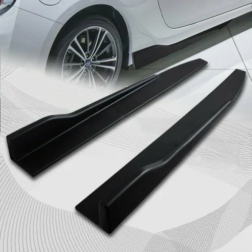 Vista 6 de Q1-TECH, 5 piezas de borde delantero + falda lateral Rocker Winglet Canard difusor ala compatible con Mazda 3 Hatchback 2019-2026 / modelo 5DR