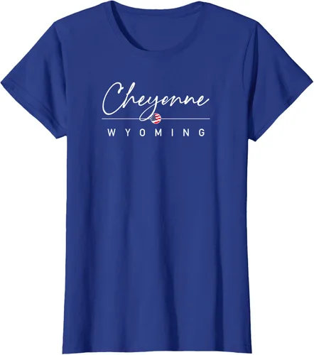 Vista 9 de Cheyenne, camiseta Wyoming, Negro, S