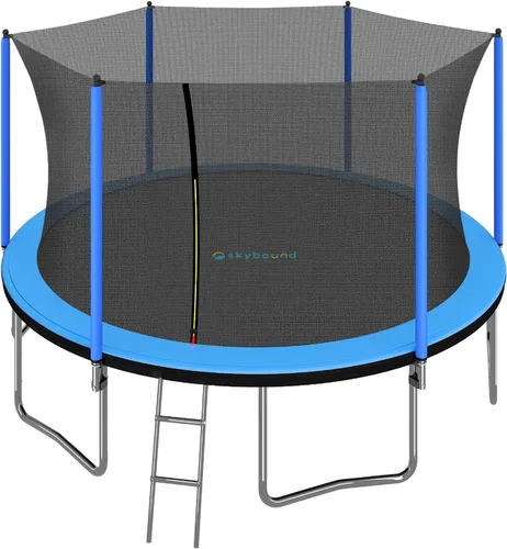 Vista 13 de SkyBound Trampolín grande de 10 pies, 12 pies, 14 pies, 15 pies, 16 pies, para exteriores, patio trasero, trampolines aprobados por ASTM para niños