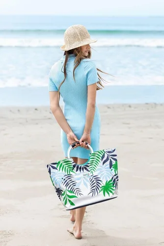 Vista 9 de Bolsa de mano Swig Life Loopi, grande, ligera, impermeable para playa y uso general