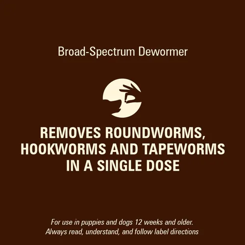 Vista 4 de Worm X Plus - Desparasitante masticable de 7 vías para perros - Tabletas para perros pequeños y cachorros (6-25 libras)
