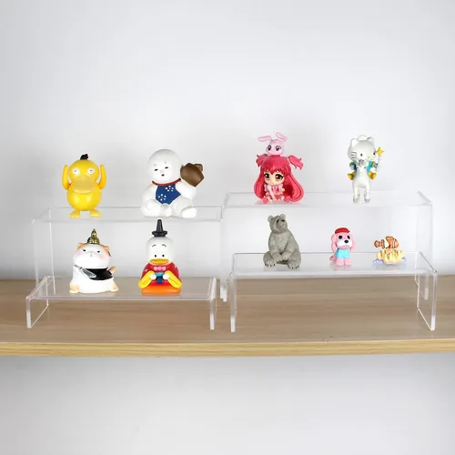 Vista 7 de ELEGANTLIFE Estante de exhibición de acrílico de 3 niveles para figuras Amiibo Funko POP, organizador de perfumes y colonias, soporte para postres