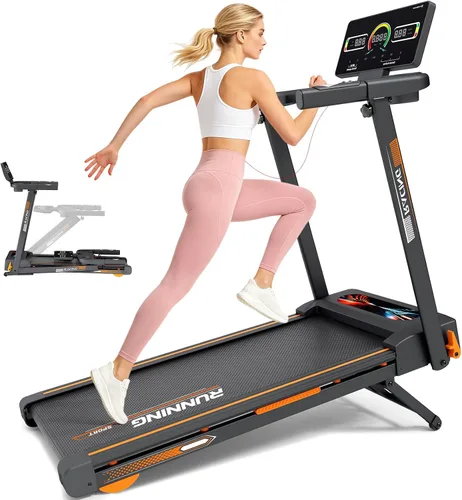 Vista 10 de MEE GOO Walking Pad Treadmill with 12% Incline and Handle Bar, 2 in 1 Under Desk Treadmill for Home Office, 0.6-7.5 MPH, 330 LBS Capacity, Remote