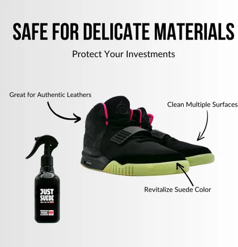 Vista 4 de NuLife Kicks Limpiador y acondicionador de zapatos para gamuza, nobuck, cuero. Restaura fácilmente la suciedad, la mugre y las manchas. Para