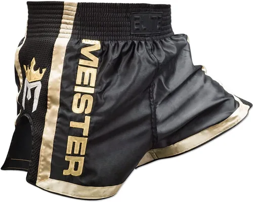 Vista 2 de Meister Pantalones cortos ELITE Muay Thai - Cintura totalmente elástica con malla