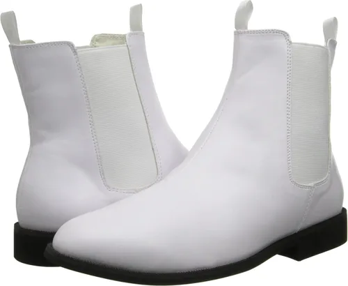 Vista 7 de Funtasma Botas de combate Trooper-12 para hombre, Blanco