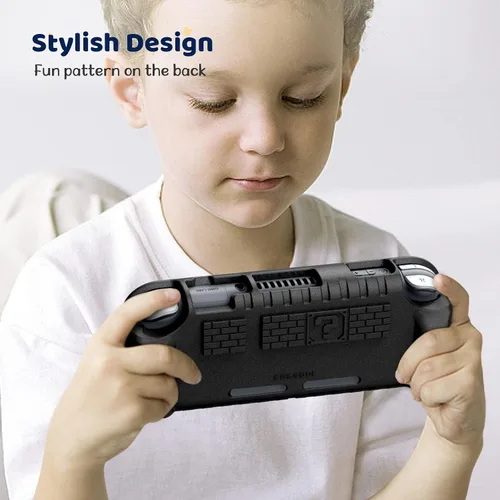Vista 7 de Fintie Kids Case for Nintendo Switch Lite 2019 with Game Card Slots - [Ultralight] Shockproof Protective Cover with Ergonomic Grip, Kids Friendly