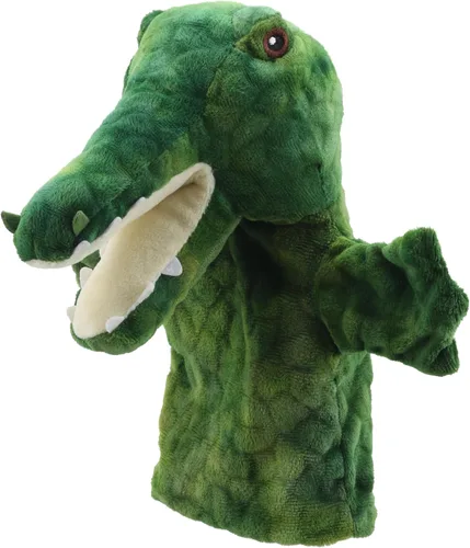 Vista 2 de The Puppet Company - Eco Animal Buddies - Marioneta de mano de cocodrilo - 9.8 in
