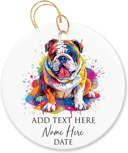 Vista 14 de Adorno personalizado de Chow Chow Chow de Navidad 2025, regalo de adorno de árbol de Navidad para amantes de los perros, adorno único de Navidad