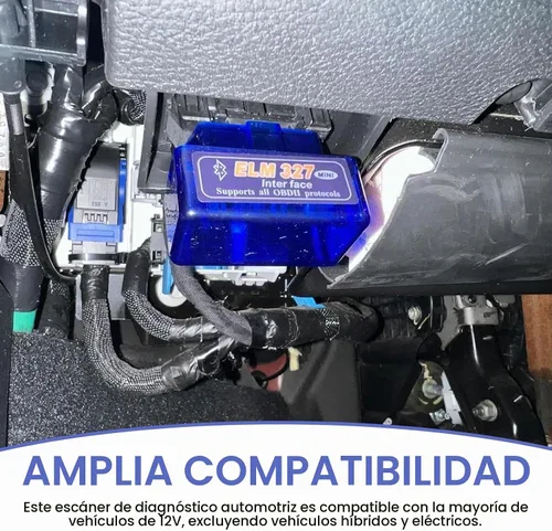 Vista 7 de Escáner OBD2, ELM327 V2.1 Herramienta de diagnóstico Bluetooth, lector universal de código de automóvil para Android iOS, monitor de datos