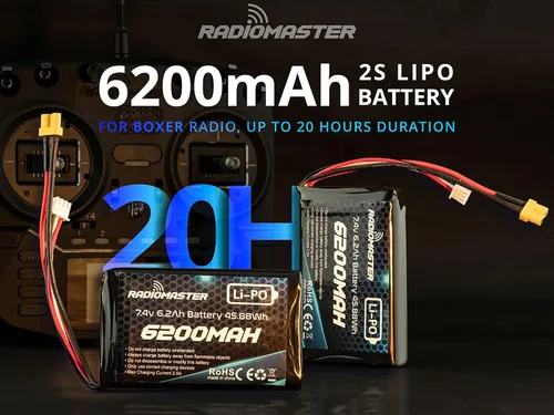 Vista 2 de SPEEDY BEE Radiomaster 2S 7.4V 6200mAh Lipo Batería para RadioMaster Boxer Radio y TX16S Series Radio Transmisor de la Tienda