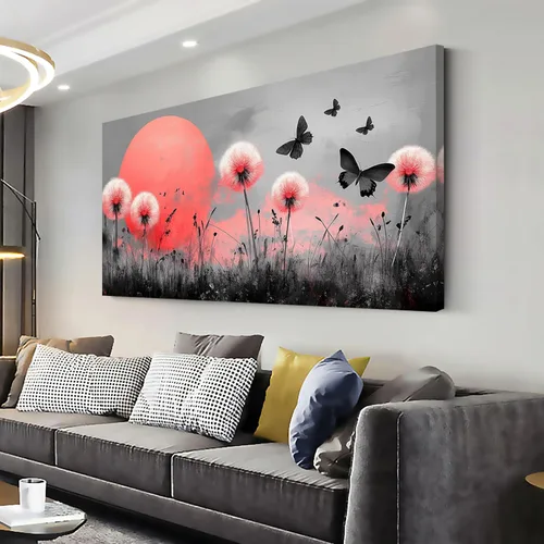 Vista 51 de ZOMNAI Arte de pared de mujer japonesa, pintura de estilo asiático, fondo amarillo, decoración de pared, tatuaje de peces en la parte posterior