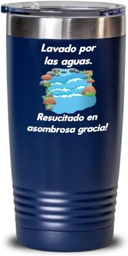 Vista 12 de Regalos católica cristianas vaso en espanol con versículos de la biblia para padres aguas