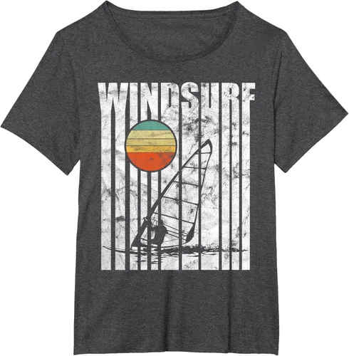 Vista 22 de Camiseta vintage de windsurf con regalo vintage de windsurf, Negro, S