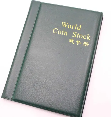Vista 12 de Colección de 120 bolsillos para monedas, álbum de almacenamiento de monedas, libro para coleccionistas, bolsillo de centavo (negro)