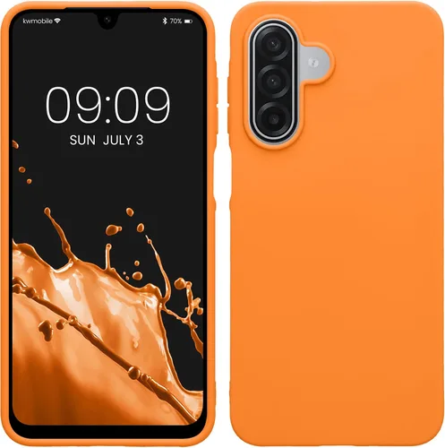 Vista 249 de kwmobile Funda compatible con Samsung Galaxy A12 - Funda protectora de silicona TPU suave y delgada - Azul Báltico Azul (Baltic Blue)