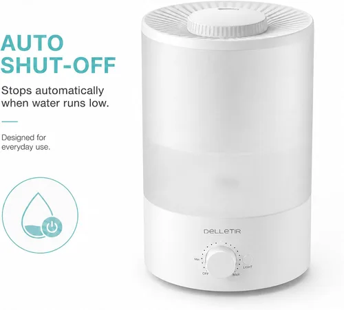 Vista 5 de Humidificadores de niebla fría para bebés, dormitorio, guardería, hogar y oficina Vaporizador ultrasónico súper silencioso, recarga superior