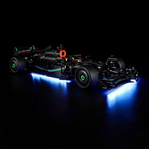 Vista 9 de GEAMENT Kit de luces de bloques de versión mejorada para el modelo de construcción Creator Expert Ford Mustang, compatible con el auto Lego 10265