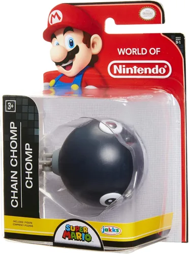 Vista 3 de World of Nintendo Super Mario Chain Chomp 2.5 pulgadas Mini figura Wave 16