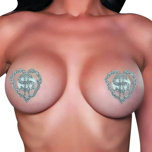 Vista 5 de MINGSEECESS Sujetador reutilizable de silicona con purpurina, fundas de pezones sexys para pezones