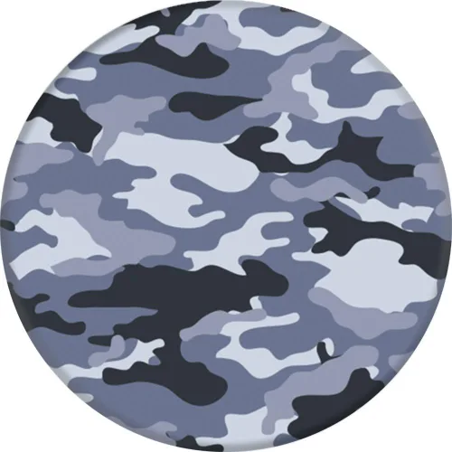Vista 2 de PopSockets: Agarre plegable y soporte para teléfonos y tabletas - Camo gris
