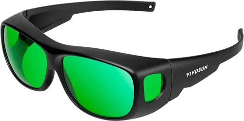 Vista 8 de VIVOSUN Gafas Protectoras de Hidropónicos Interior Anti UVA y UVB para Sala de Cultivo con Estuche para Gafas, Azul