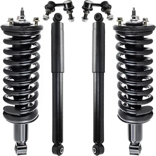 Vista 24 de Detroit Axle - Kit de puntales delanteros de 6 piezas para Ford Escape 2014-2019, 2 puntales y muelles helicoidales, 2 enlaces de barra