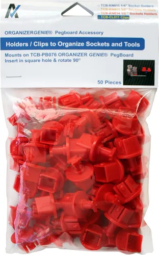 Vista 5 de Soporte ajustable - Accesorio para ORGANIZER GENIE Pegboards para sujetar de forma segura la herramienta de una