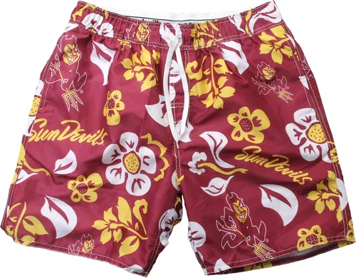 Vista 65 de Wes and Willy NCAA Traje de baño floral para hombre