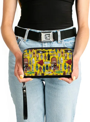 Vista 3 de Buckle-Down Cartera rectangular con cremallera de poliuretano para mujer, 7.5 x 4.5 pulgadas, Star Wars, Buckle-down Cartera rectangular