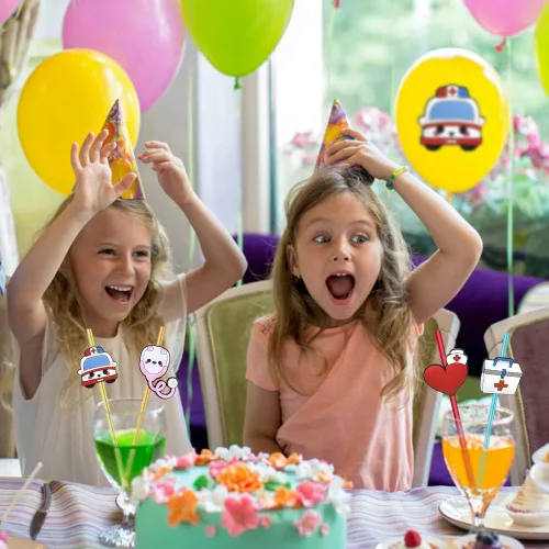 Vista 7 de 24 suministros para fiestas temáticas médicas, decoraciones de la semana de enfermeras, decoraciones de fiesta de graduación de la escuela