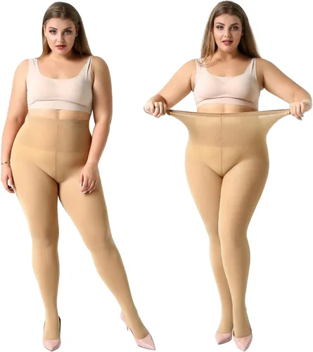 Vista 7 de Manzi - 2 pares de medias de control de talla grande para mujer ultrasuaves