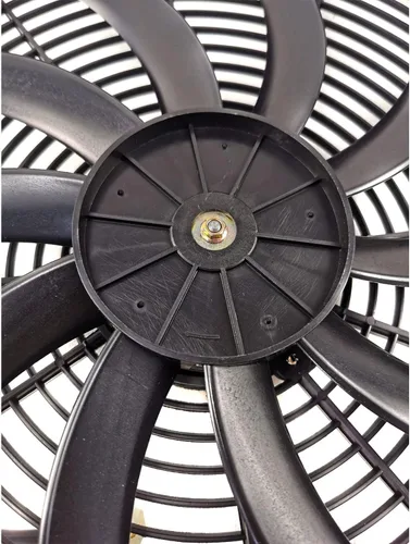 Vista 7 de 16" 12V 120W Universal Slim Fan Push Pull Radiador eléctrico Kit de montaje de refrigeración (negro)