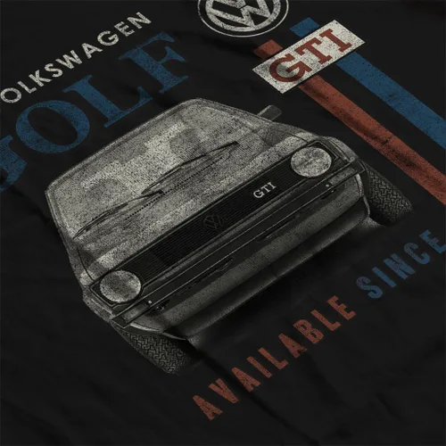 Vista 5 de Volkswagen Golf GTI Racing Distressed Camiseta para hombre