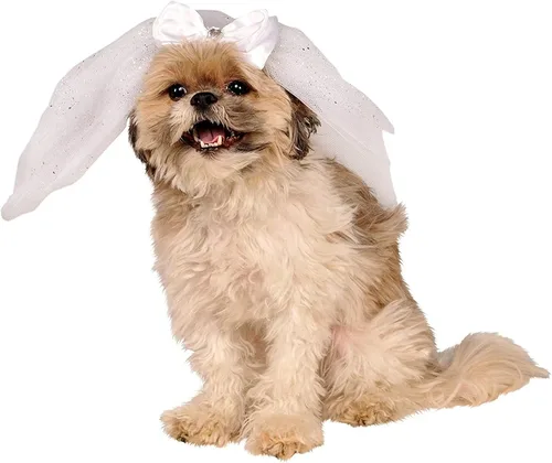 Vista 2 de Rubies Costume Company - Accesorio para mascotas con velo de boda, Varios