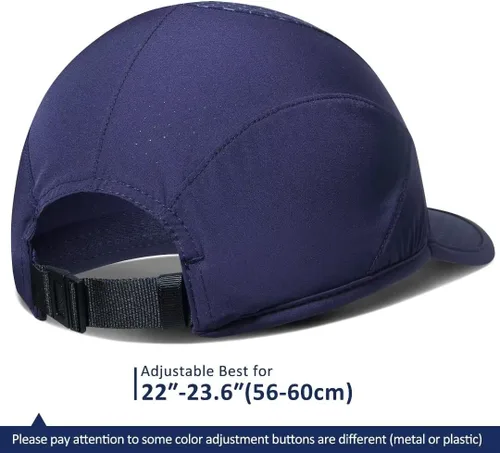 Vista 3 de GADIEMKENSD Gorro elástico para correr con ala suave, secado rápido, no estructurado, unisex para adultos