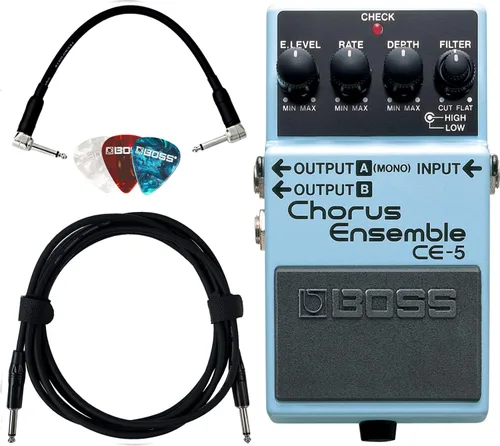 Vista 12 de Boss Paquete CH-1 Super Chorus con cable de instrumento Gearlux, cable de conexión y púas