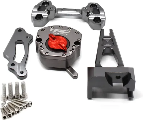 Vista 6 de Estabilizador de amortiguador de dirección de motocicleta con soporte de montaje compatible con MT-09 MT09 / Street Rally FZ-09 2014 2015 2016 2017