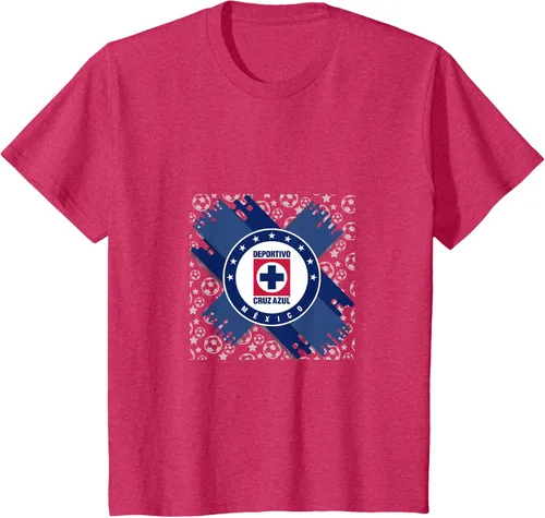 Vista 45 de Camiseta con logotipo de CAZ, Azul / Patchwork, S