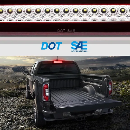 Vista 7 de Tercera Luz de Freno LED Compatible con Colorado Canyon 2015-2022, Reemplazo de Tercera Luz de Freno Estroboscópica F1, Luz de Parada de Montaje