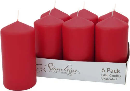 Vista 10 de Stonebriar Velas de pilar sin perfume, 18 horas de tiempo de combustión, velas de cera de larga duración para bodas, vacaciones, decoración