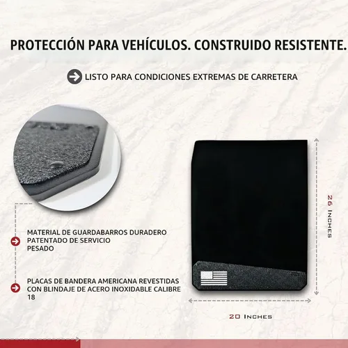 Vista 2 de REK GEN 'Merica Mud Flaps Dually (bandera negra)